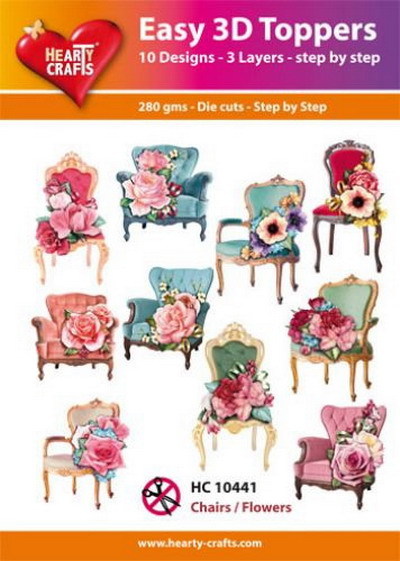Easy 3D Designs pakket chairs - flowers
