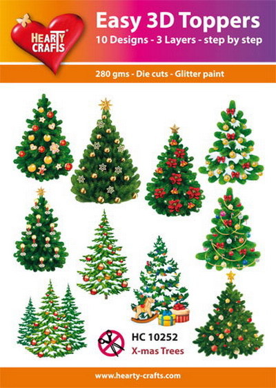 Easy 3D Designs pakket christmas trees