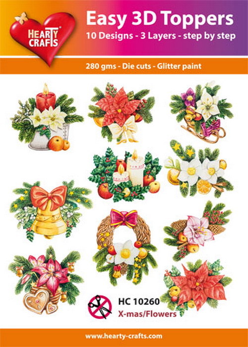 Easy 3D Designs pakket christmas flowers