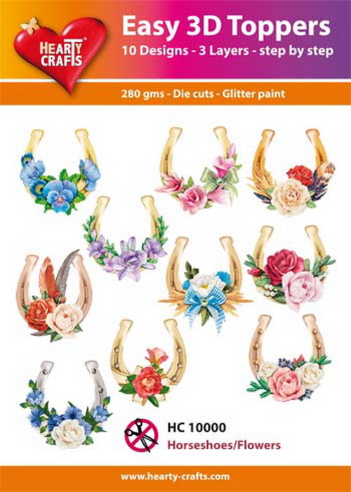 Easy 3D Designs pakket Horseshoes / Flowers