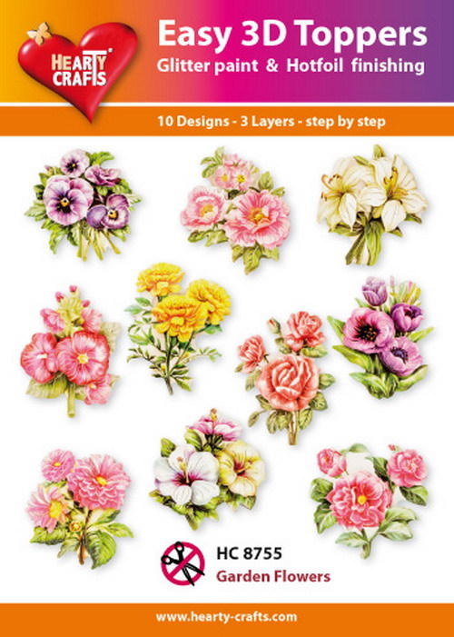 Easy 3D Designs pakket garden flowers