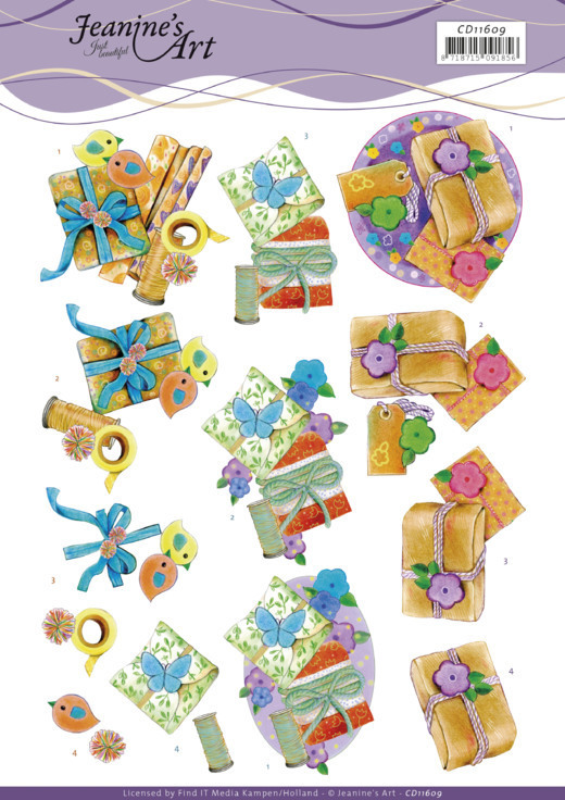 3D Cutting Sheet - Jeanine's Art - Present