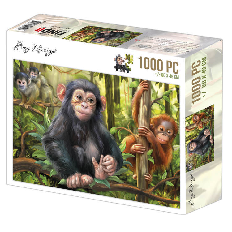 Jigsaw puzzel 1000 pc - Amy Design - Monkeys