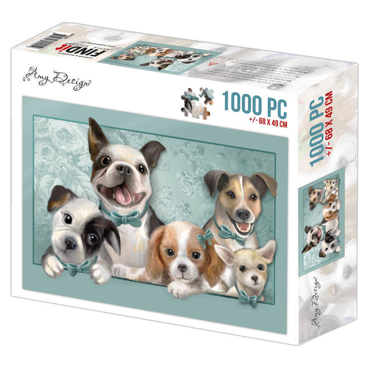 Jigsaw puzzel 1000 pc - Amy Design - Dogs
