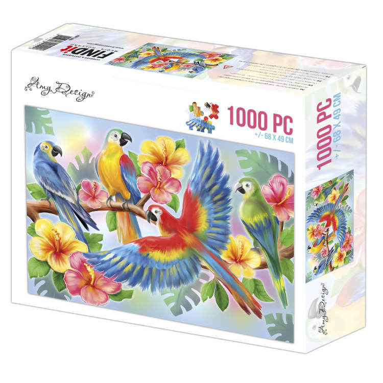 Jigsaw puzzel 1000 pc - Amy Design - Parrots
