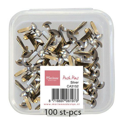 Marianne D Decoratie Push Pins - Zilver CA3152 (03-21)