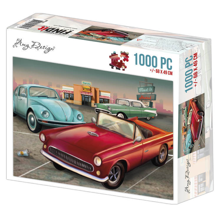 Jigsaw puzzel 1000 pc - Amy Design - Vintage Cars