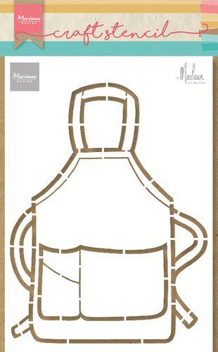 Marianne D Craft Stencil - Schort van Marleen PS8085 210x149mm (04-21)