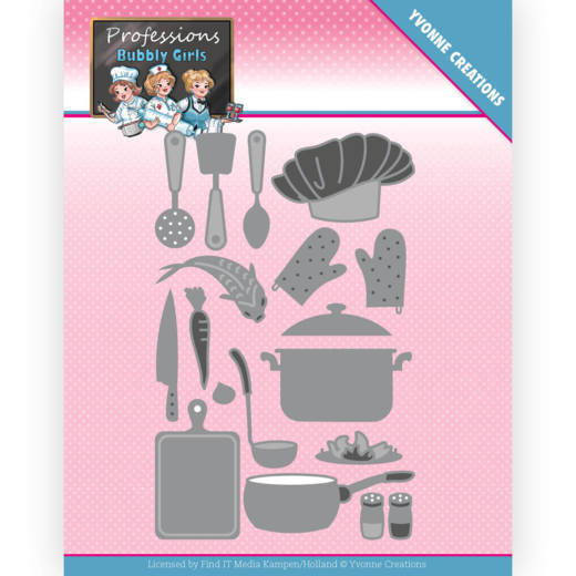 Dies - Yvonne Creations - Bubbly Girls - Professions - Kitchen Staff