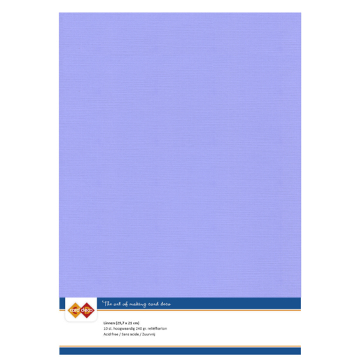 Linen Cardstock - A4 - Lavender