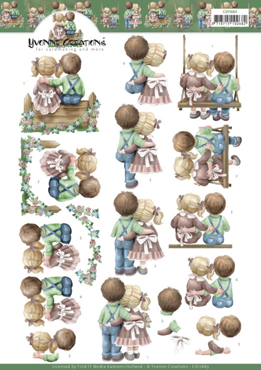 3D Cutting Sheet - Yvonne Creations - Love
