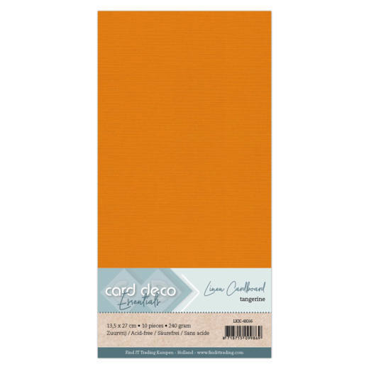 Linen Cardstock - 4K - Tangerine