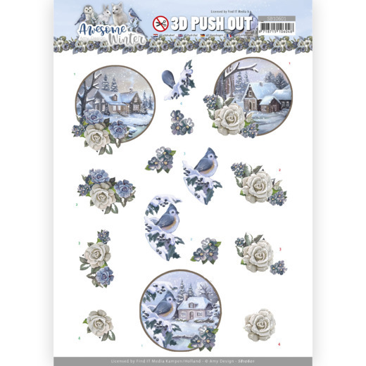 3D Push Out - Amy Design - Awesome Winter - Winter Village