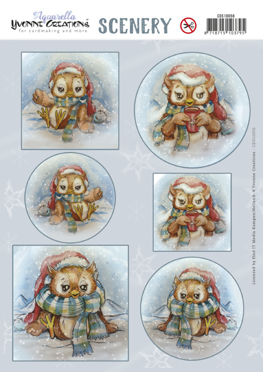 Scenery - Yvonne Creations - Aquarella - Owl