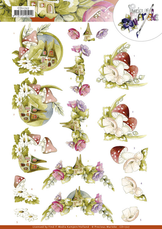 3D Cutting Sheet - Precious Marieke - Little Houses