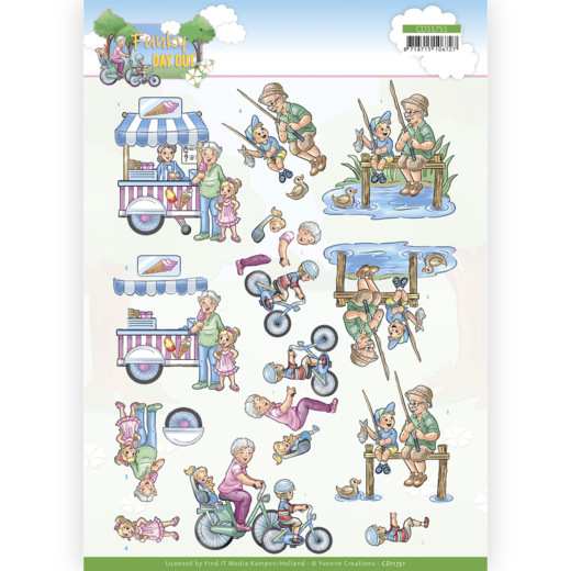 3D Cutting Sheet - Yvonne Creations - Funky Day Out - Activity