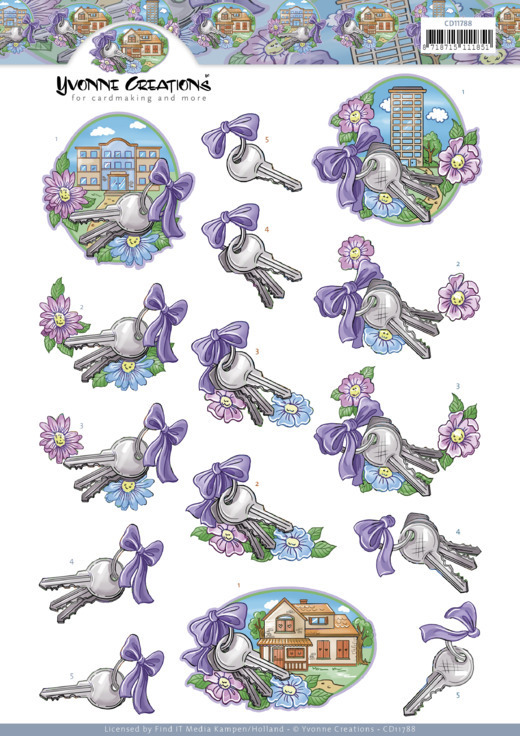 3D Cutting Sheet - Yvonne Creations - New House