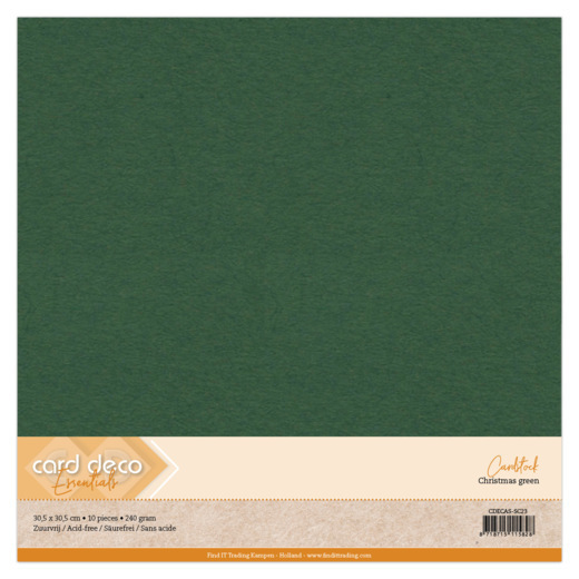 Card Deco Essentials - Cardstock - 23 Kerstgroen
