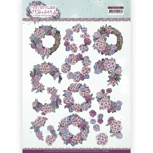 3D Cutting Sheet - Yvonne Creations - Stylisch Flowers - Romantic Roses