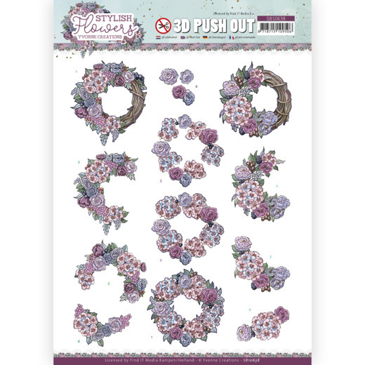 3D Push Out - Yvonne Creations - Stylisch Flowers - Romantic Roses