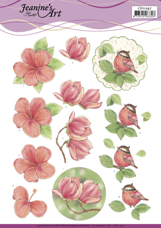 3D Cutting Sheet - Jeanine's Art - Nature's Beauty