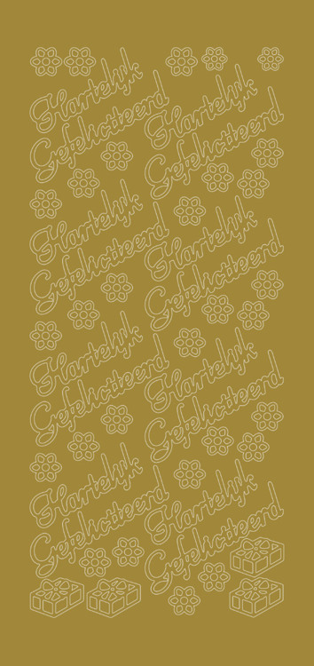Hartelijk Gefeliciteerd - Gold