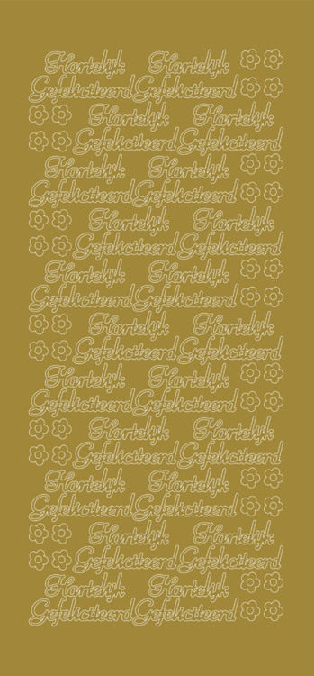 Hartelijk Gefeliciteerd - Gold