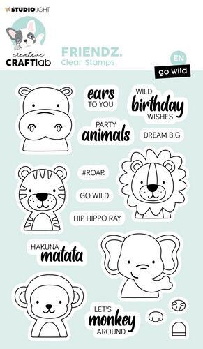 Studio Light Clear Stamp Friendz nr.267 CCL-FR-STAMP267 148x105mm (07-22)