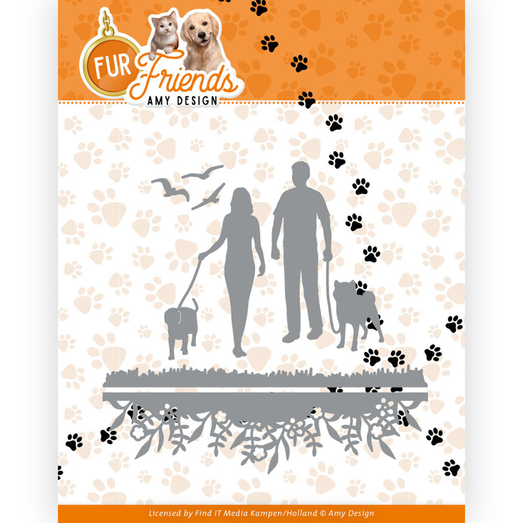 Dies - Amy Design – Fur Friends - Walking the Dog