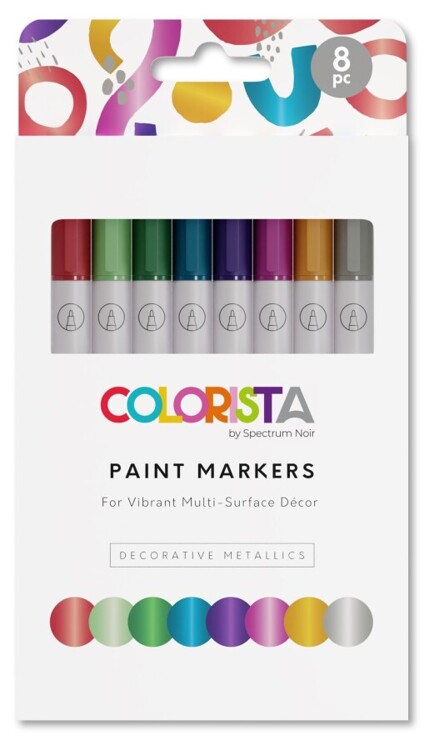 Colorista - Paint Markers - Decorative Metallics 8 st