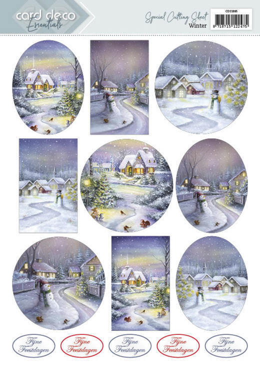 3D Cutting Sheets - Card Deco Essentials - Winter - Dutch