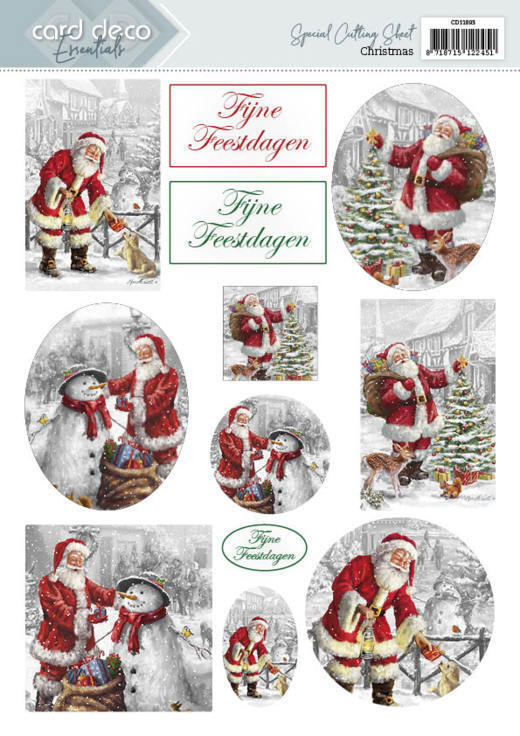 3D Cutting Sheets - Card Deco Essentials - Christmas - Dutch
