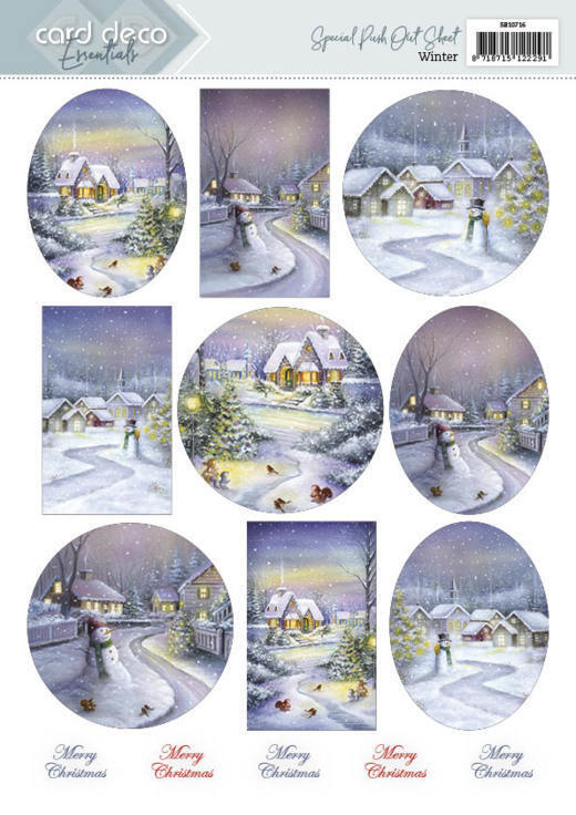 Push Out - Card Deco Essentials - Winter - English