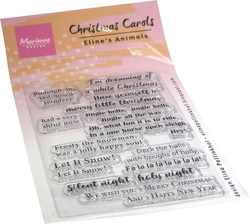 Marianne D Clearstamps Eline's Animals - Christmas Carols (ENG) EC0198 11x18cm (11-22)