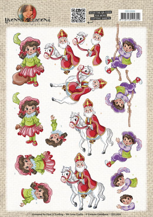 3D Cutting Sheet - Yvonne Creations - Daar wordt aan de deur geklopt
