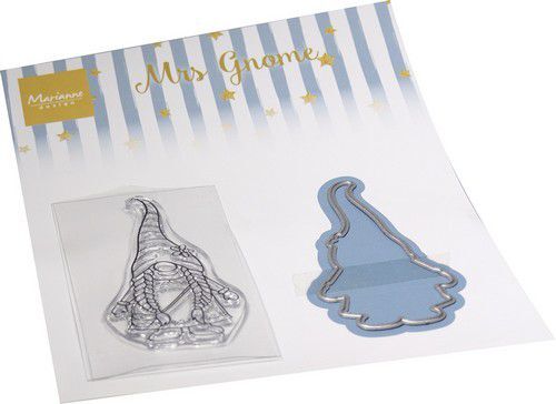 Marianne D Clear Stamp & Dies set Mrs Gnome CS1112 (12-22)