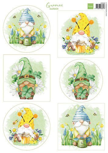 Marianne D Decoupage Gnomes tuinen VK9599 A4 (01-23)