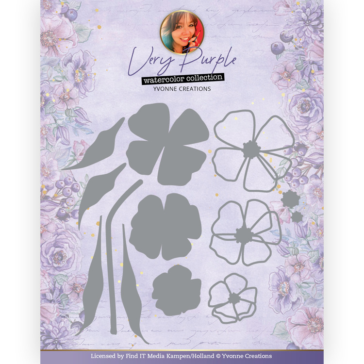 Dies - Yvonne Creations - Very Purple - Flowers