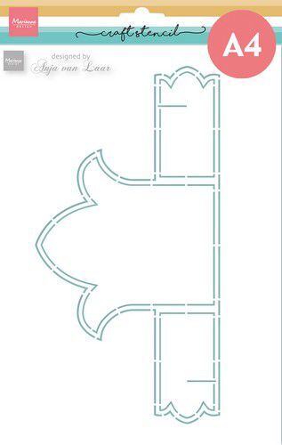 Marianne D Craft Stencil - Anja's Tulp PS8137 21x30cm (02-23)