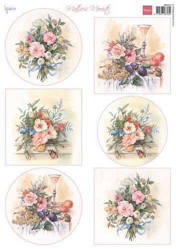Marianne D Decoupage Mattie's Mooiste - Lente boeket MB0207 A4 (02-23)