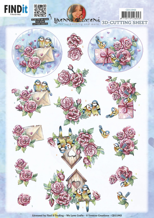 3D Cutting Sheets - Yvonne Creations - Valentine