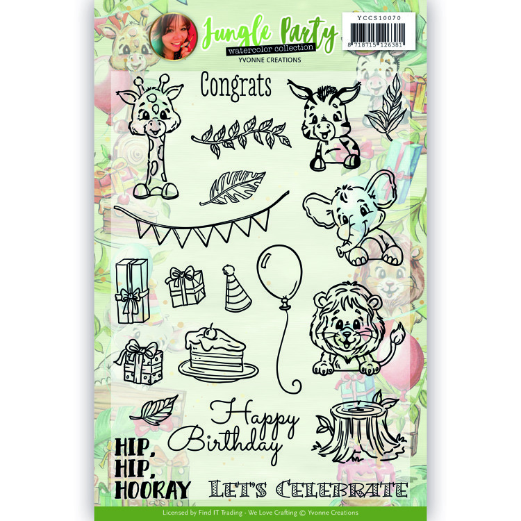 Clear Stamps - Yvonne Creations - Jungle Party
