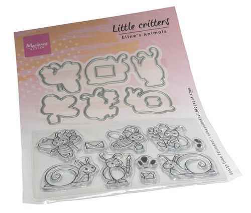Marianne D Clear Stamp & die set - Eline's Kleine beestjes EC0200 126x81mm (04-23)