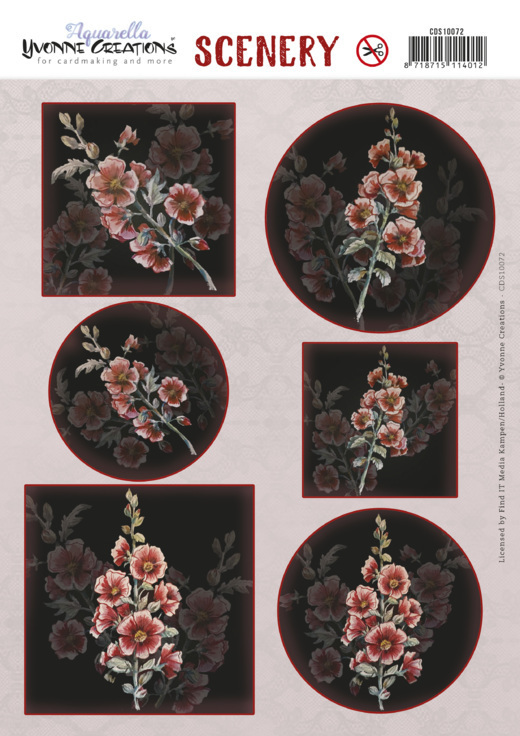 Scenery - Yvonne Creations - Aquarella - Hollyhock