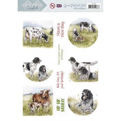 Scenery Special - Card Deco Essentials - Farm Animals - English