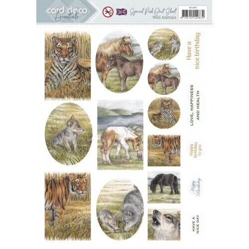 Scenery Special - Card Deco Essentials - Wild Animals - English