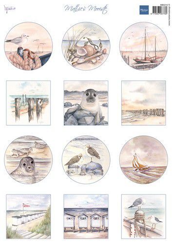 Marianne D Decoupage Mattie's mini's - Strand MB0210 A4 (05-23)