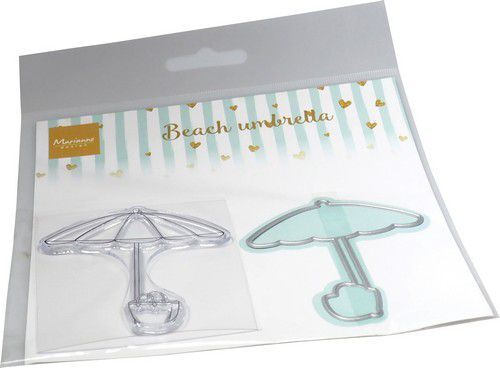 Marianne D Clear Stamps & dies Strandparasol CS1132 stamp 62x70mm die 64x72mm (05-23)
