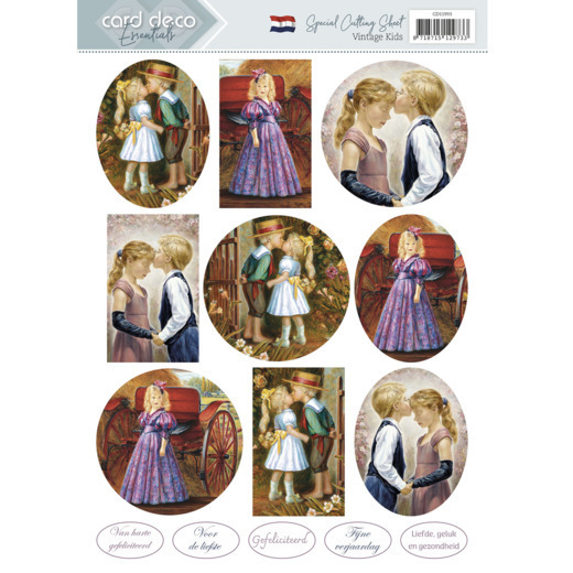 Special Cutting Sheet - Card Deco Essentials - Vintage Kids - NL