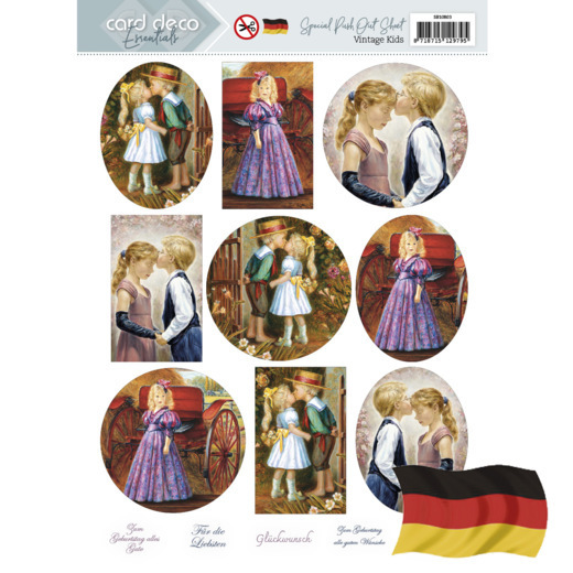 Special Push Out Sheet - Card Deco Essentials - Vintage Kids - DE